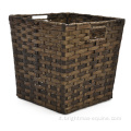 Basket a cesto resistente a rattan artificiale intrecciato.